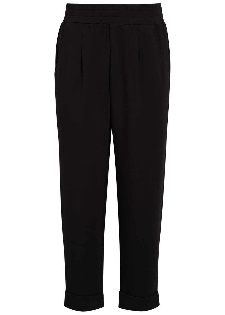 Varley The Rolled Stretch-jersey Sweatpants In Black