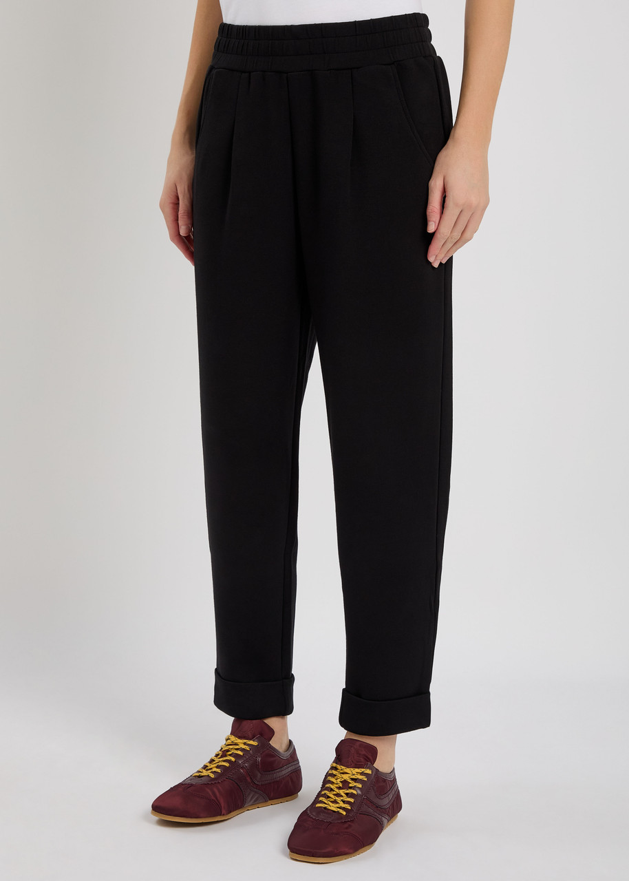 Varley The Rolled Stretch-jersey Sweatpants In Black