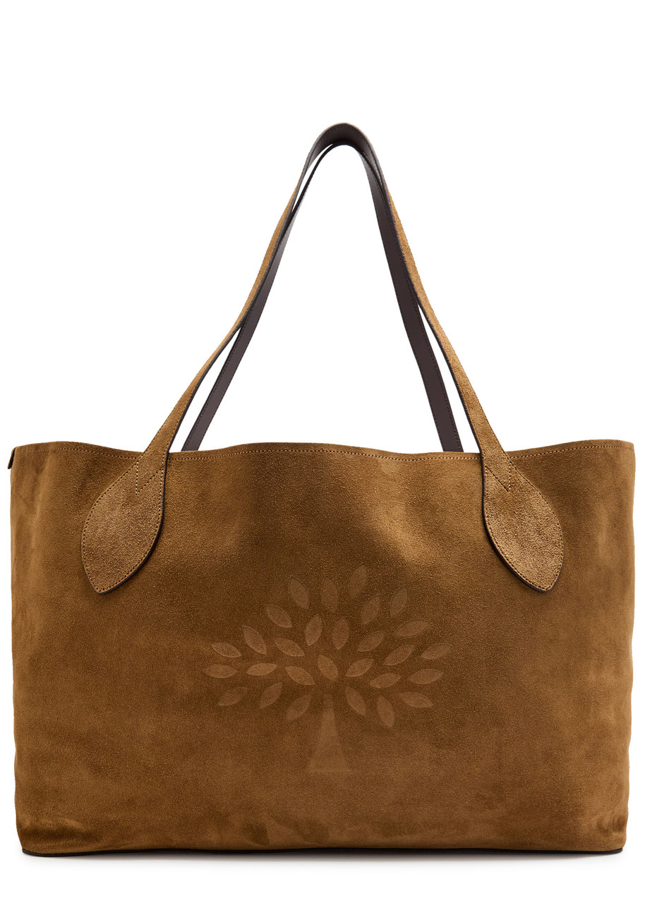 Mulberry Oversized Suede Tote Bag In Brown