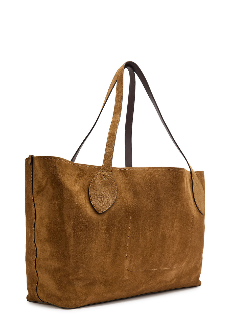 Mulberry Oversized Suede Tote Bag In Brown