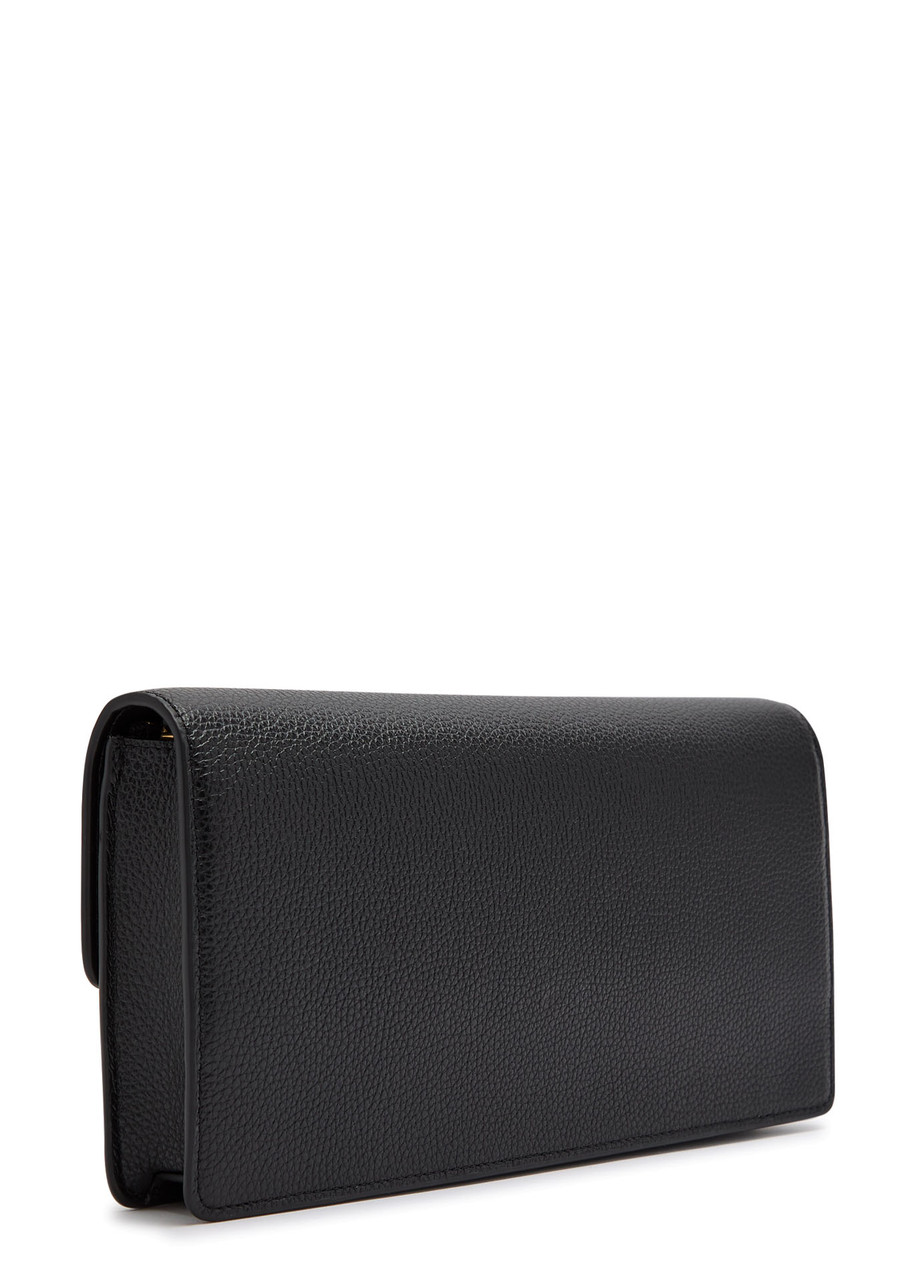 Mulberry Darley Grained Leather Clutch In Black