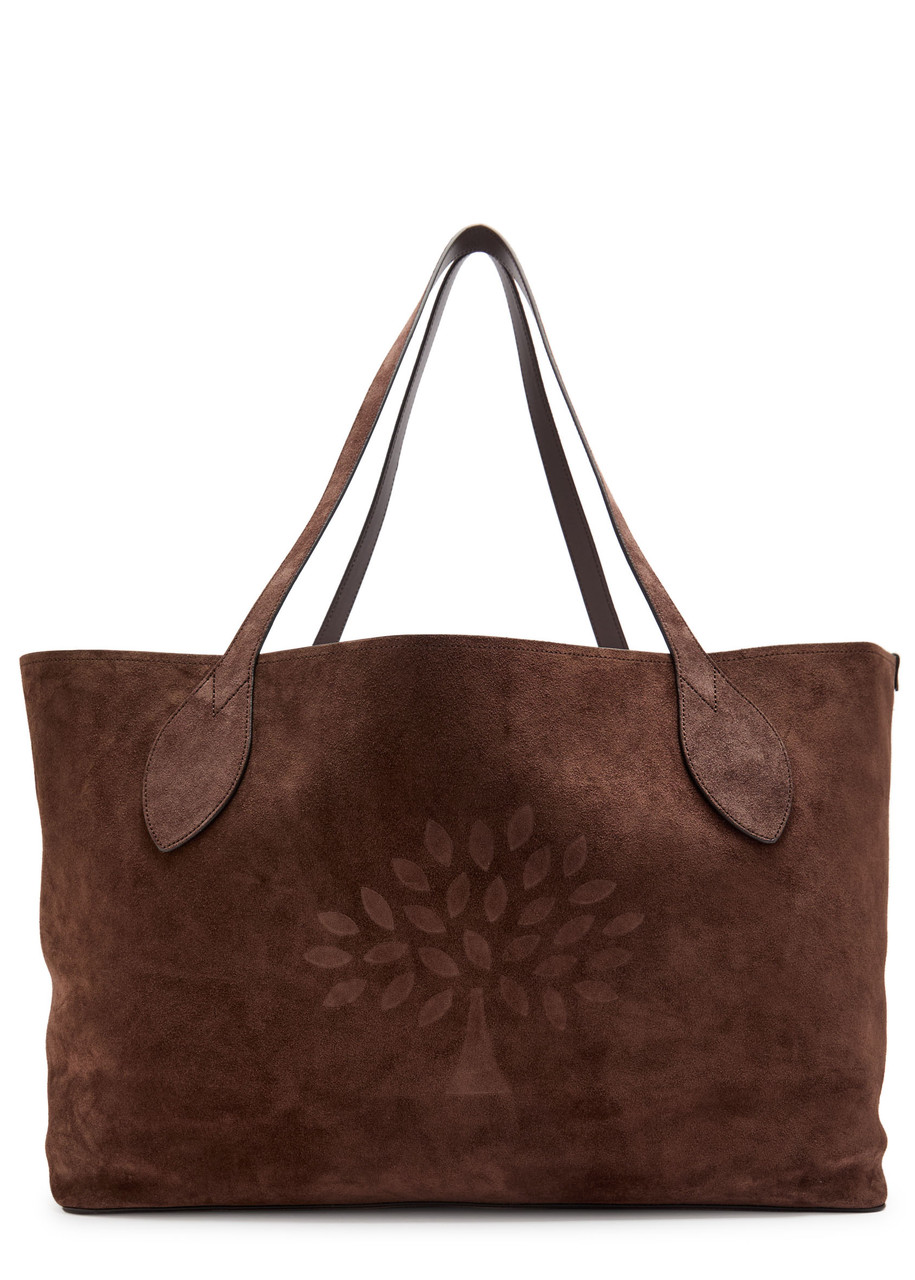 Mulberry Oversized Suede Tote Bag In Brown
