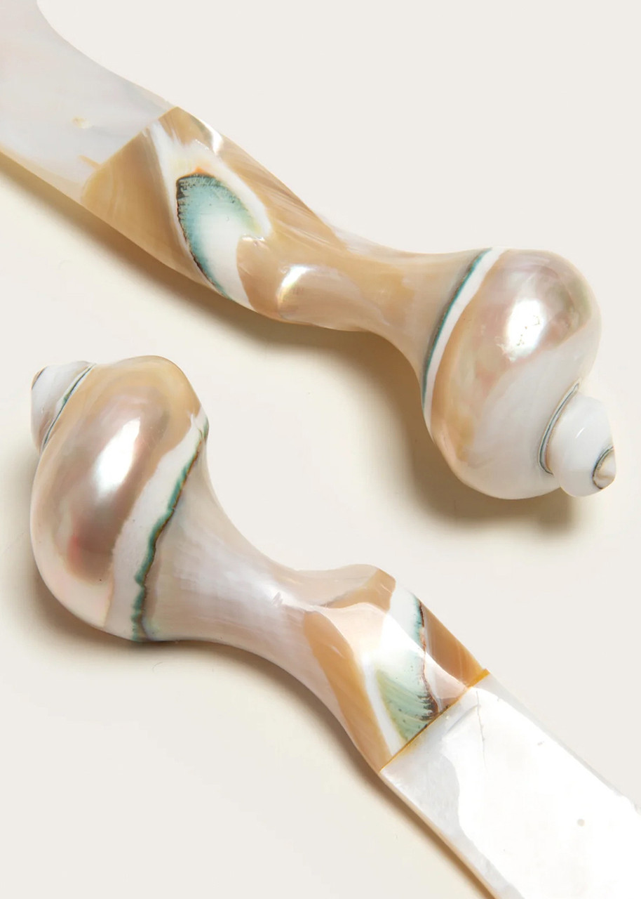  Gohar World Mother Of Pearl Salad Servers - Set Of Two 