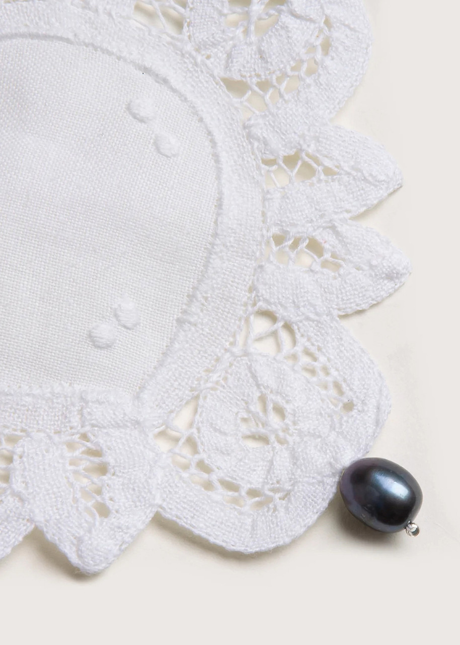  Gohar World Pearl Lace Coasters - Set Of Two 
