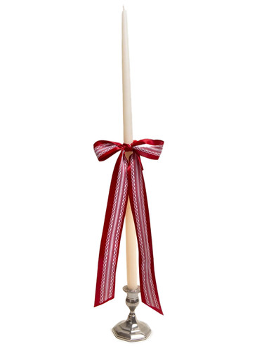 Gohar World Taper Candle With Lace Bow