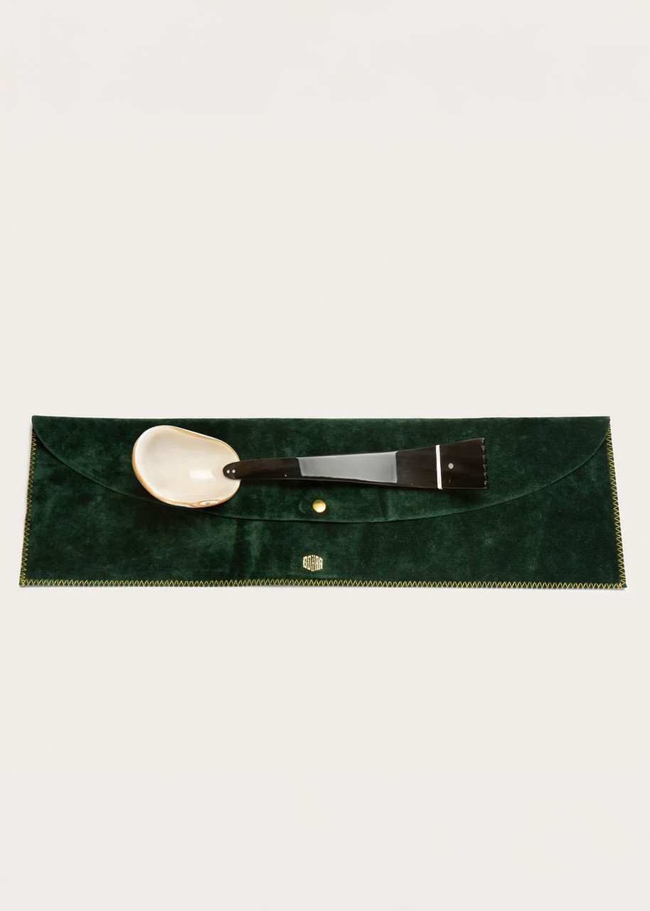  Gohar World Pearl & Horn Serving Spoon 