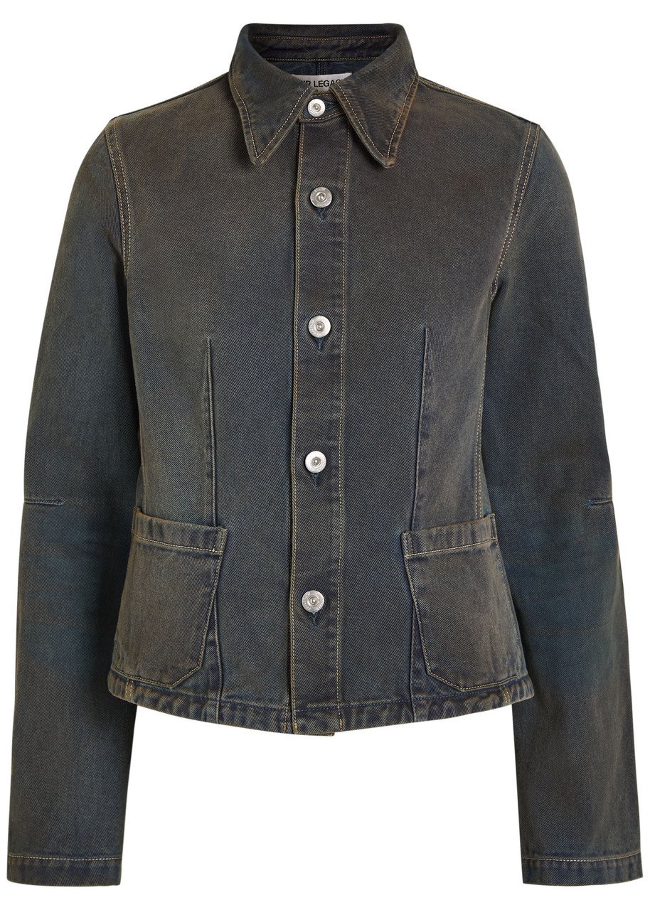 Our Legacy Union Darted Denim Jacket In Blue