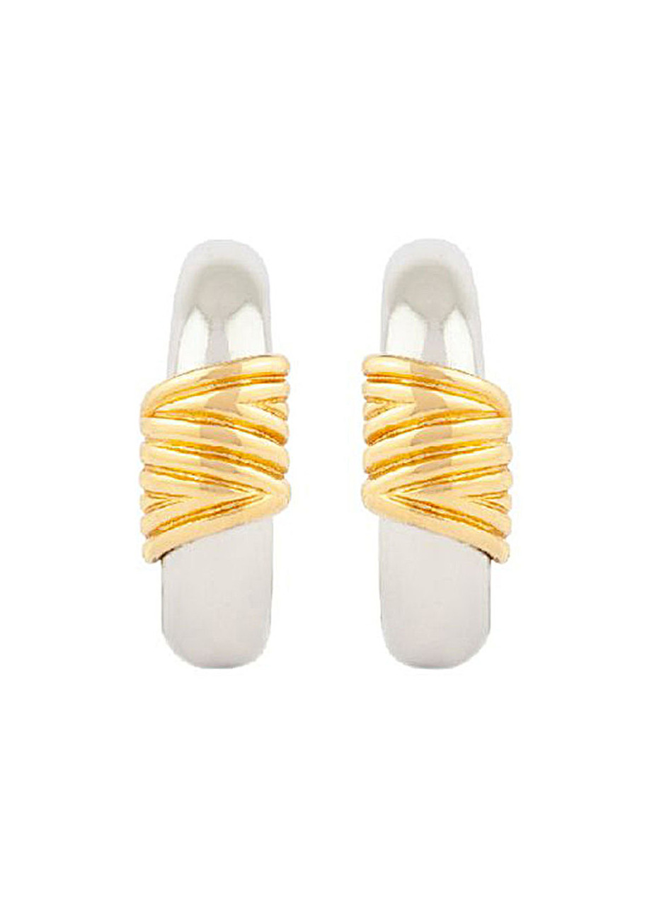 Susan Caplan 1990s Vintage Yves Saint Laurent Hoop Earrings - Gold - One Size