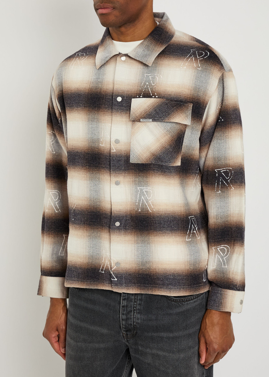  Represent Initial Plaid Flannel Shirt - Multicoloured 1 - L 