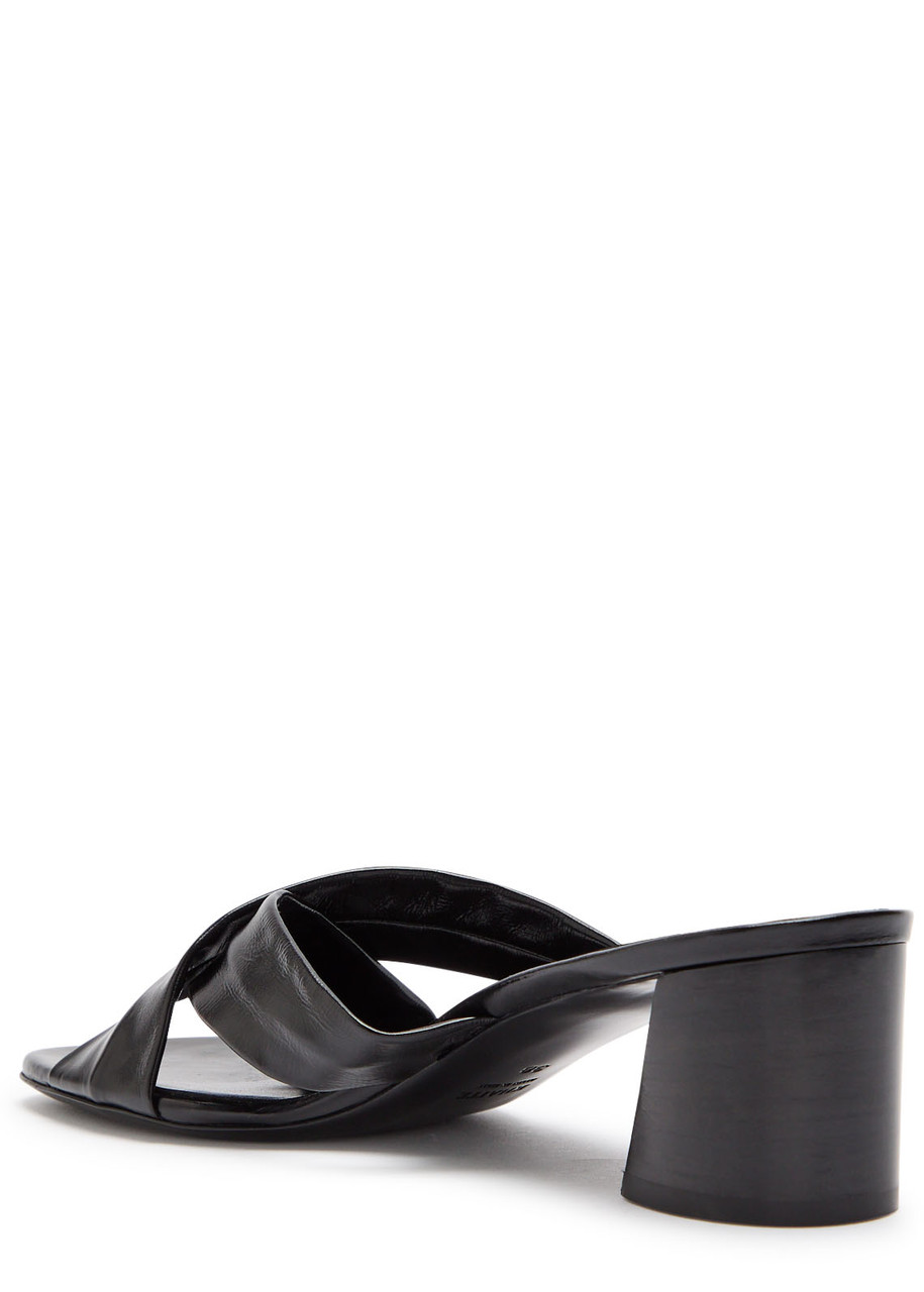 Khaite 55mm Liria Criss-cross Sandal In Black