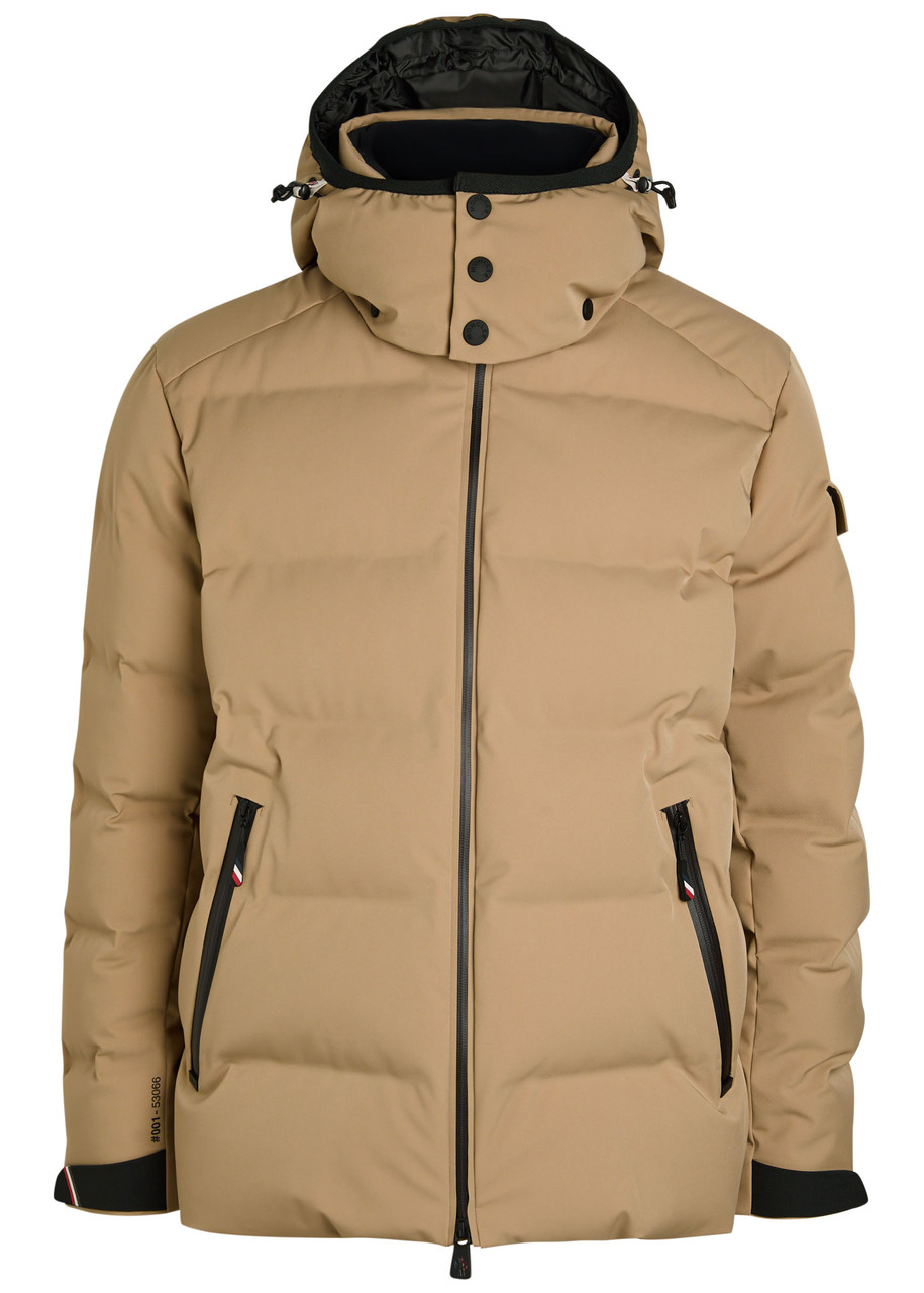 Moncler Grenoble Montgetech Hooded Padded Quilted Shell ski Jacket - Beige - 2 (UK38 / M)