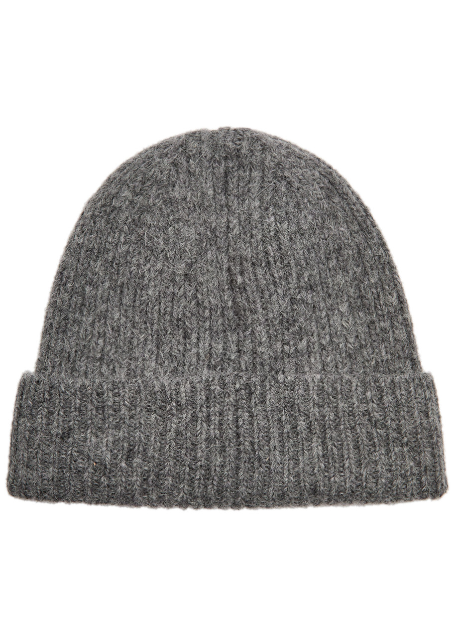 Anine Bing Elia Wool-blend Beanie – Grey – One Size
