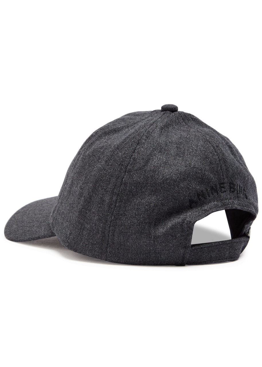 Anine Bing Jeremy Wool Cap In Gray