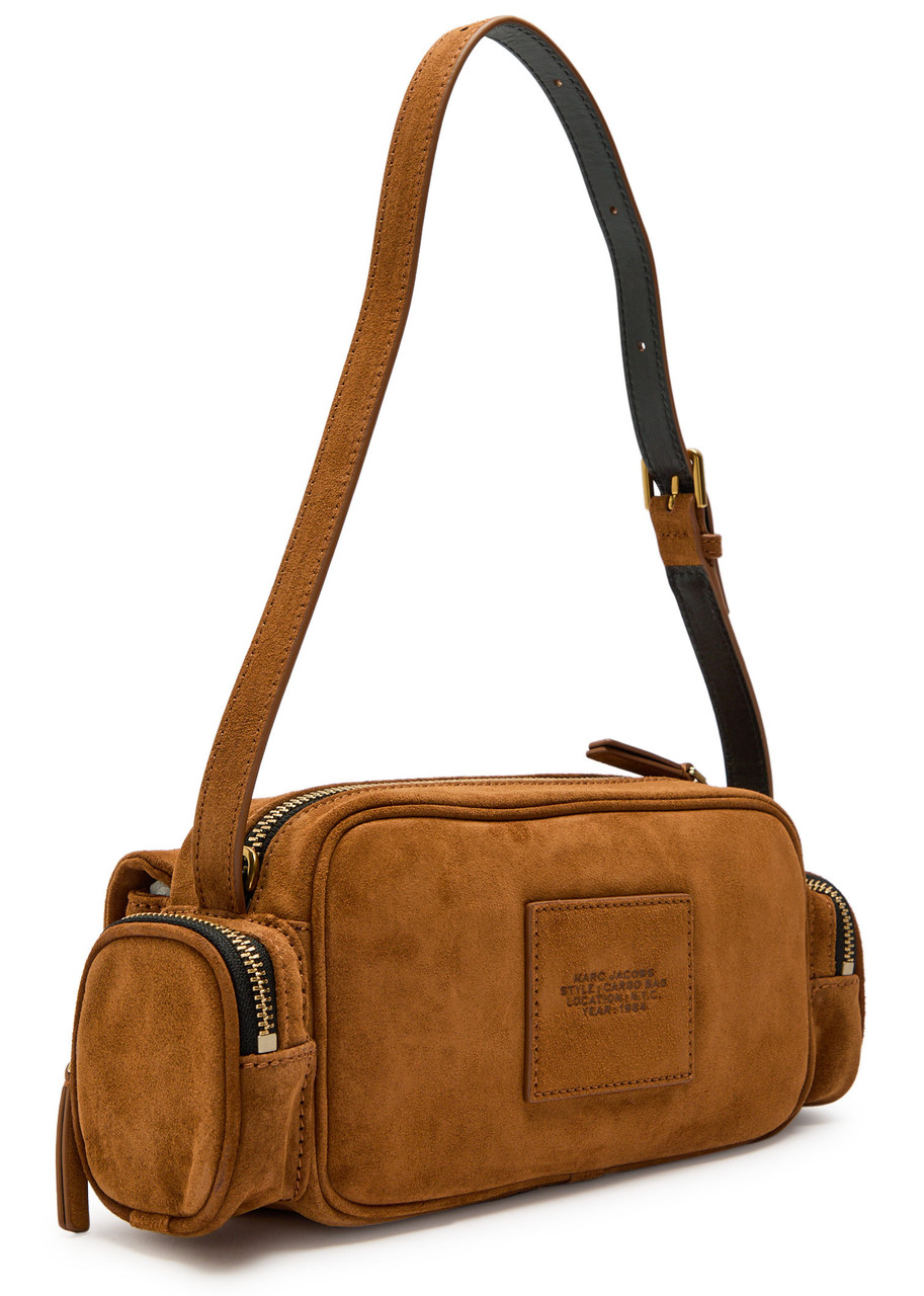 Marc Jacobs The Cargo Suede Shoulder Bag In Brown