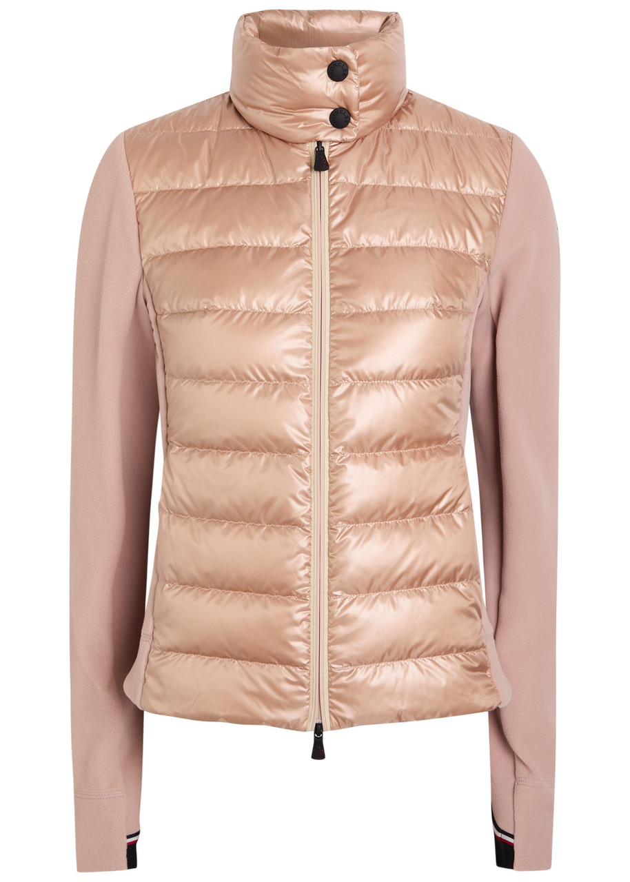 Moncler Padded Zip-fastening Jacket In Pink