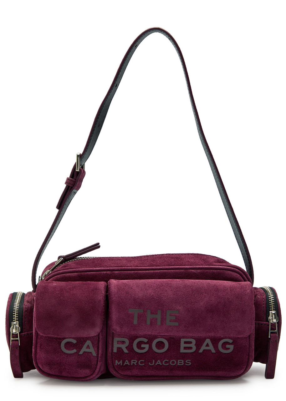 Marc Jacobs The Cargo Suede Shoulder Bag In Purple