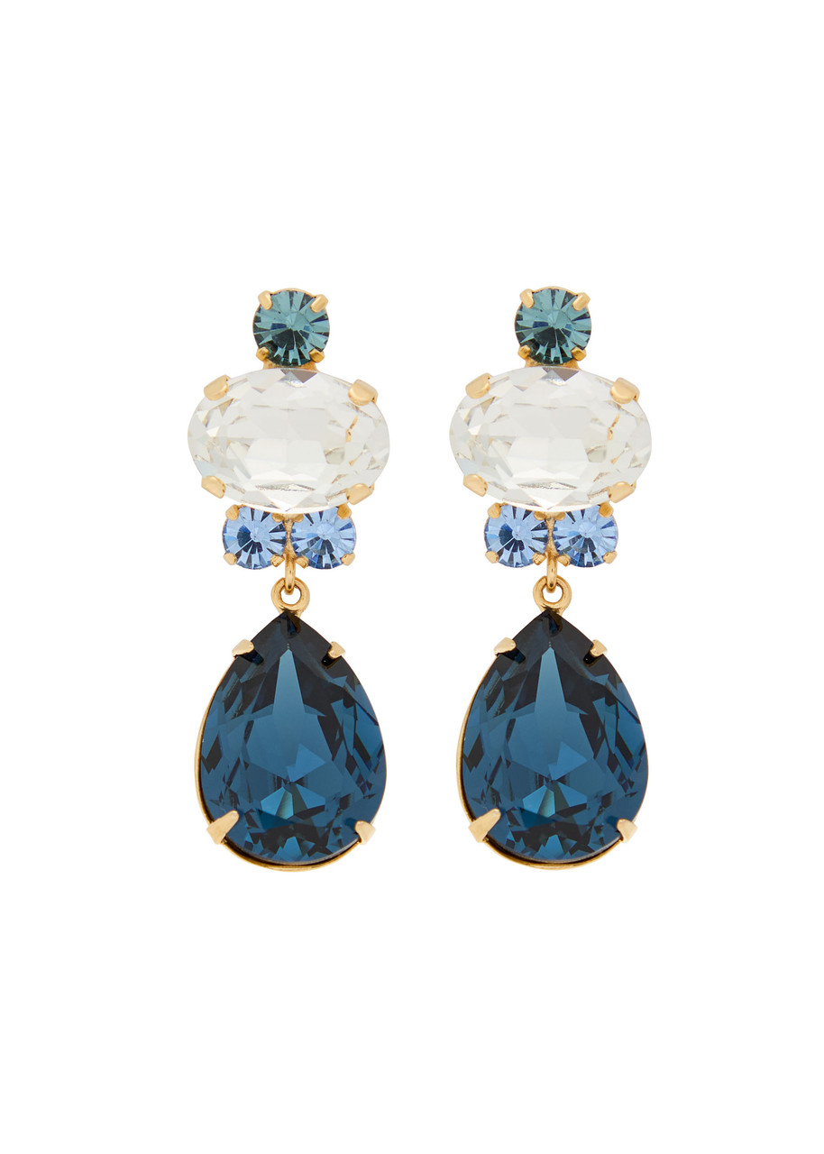 Jennifer Behr Catherine 18kt Gold-plated Drop Earrings - Blue - One Size