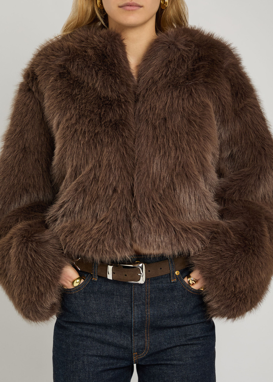 Khaite Benny Suede Belt In Brown