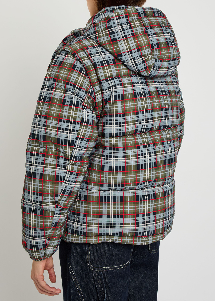  Damson Madder Pearl Padded Plaid Shell Jacket - Multicoloured - 12 (uk12 / M) 