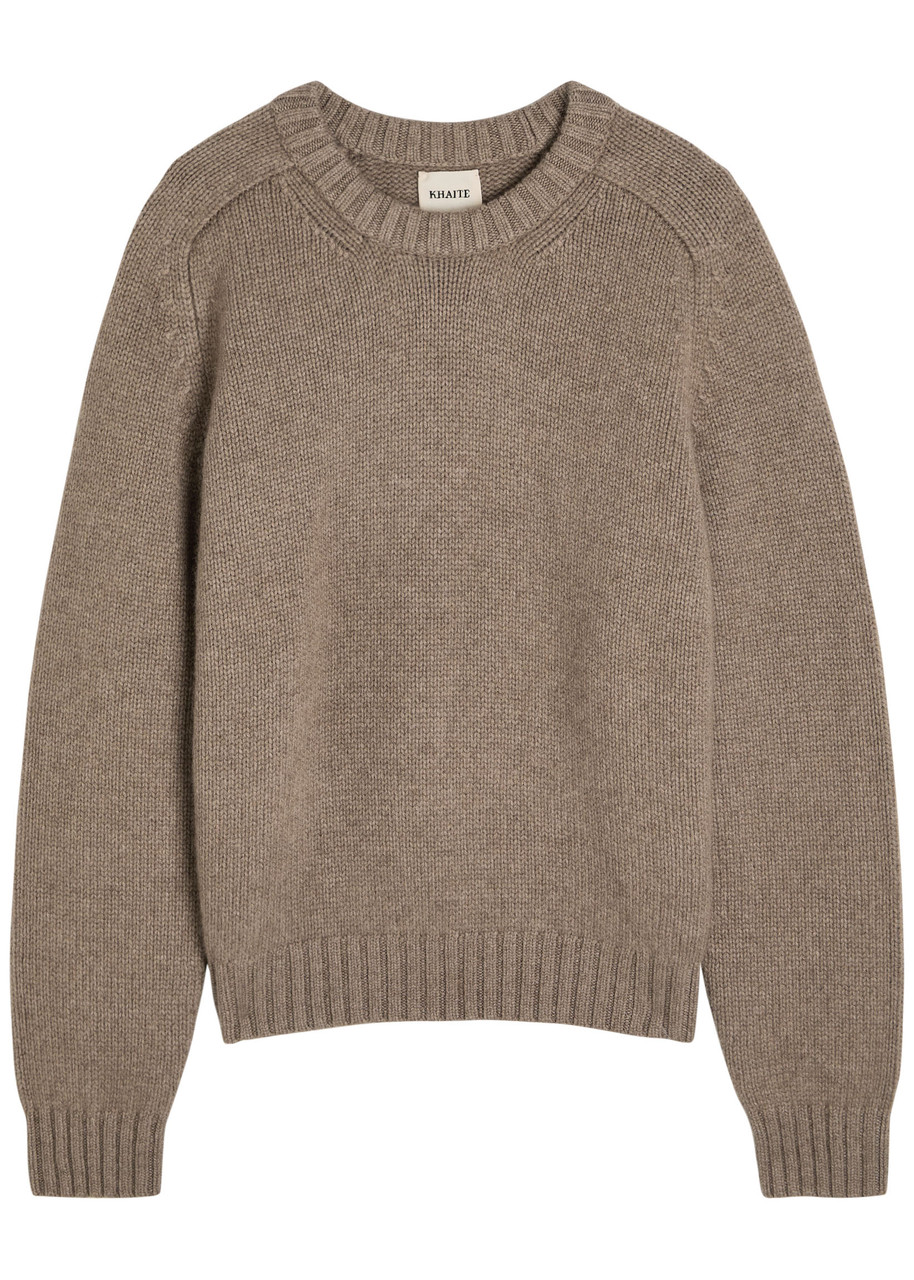 Khaite Mae Cashmere Sweater In Brown