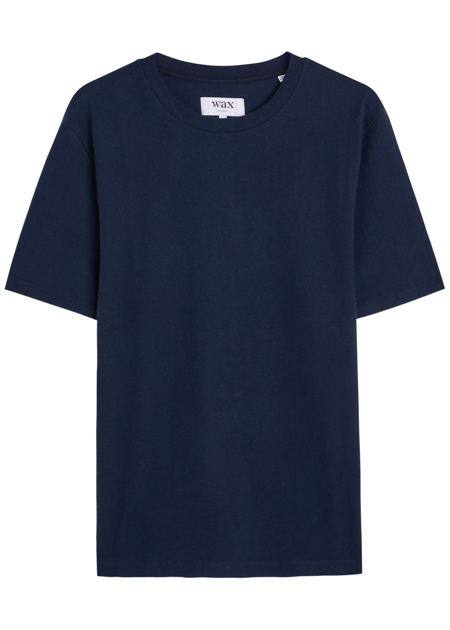 Wax London Dean Cotton T-shirt - Navy - XL
