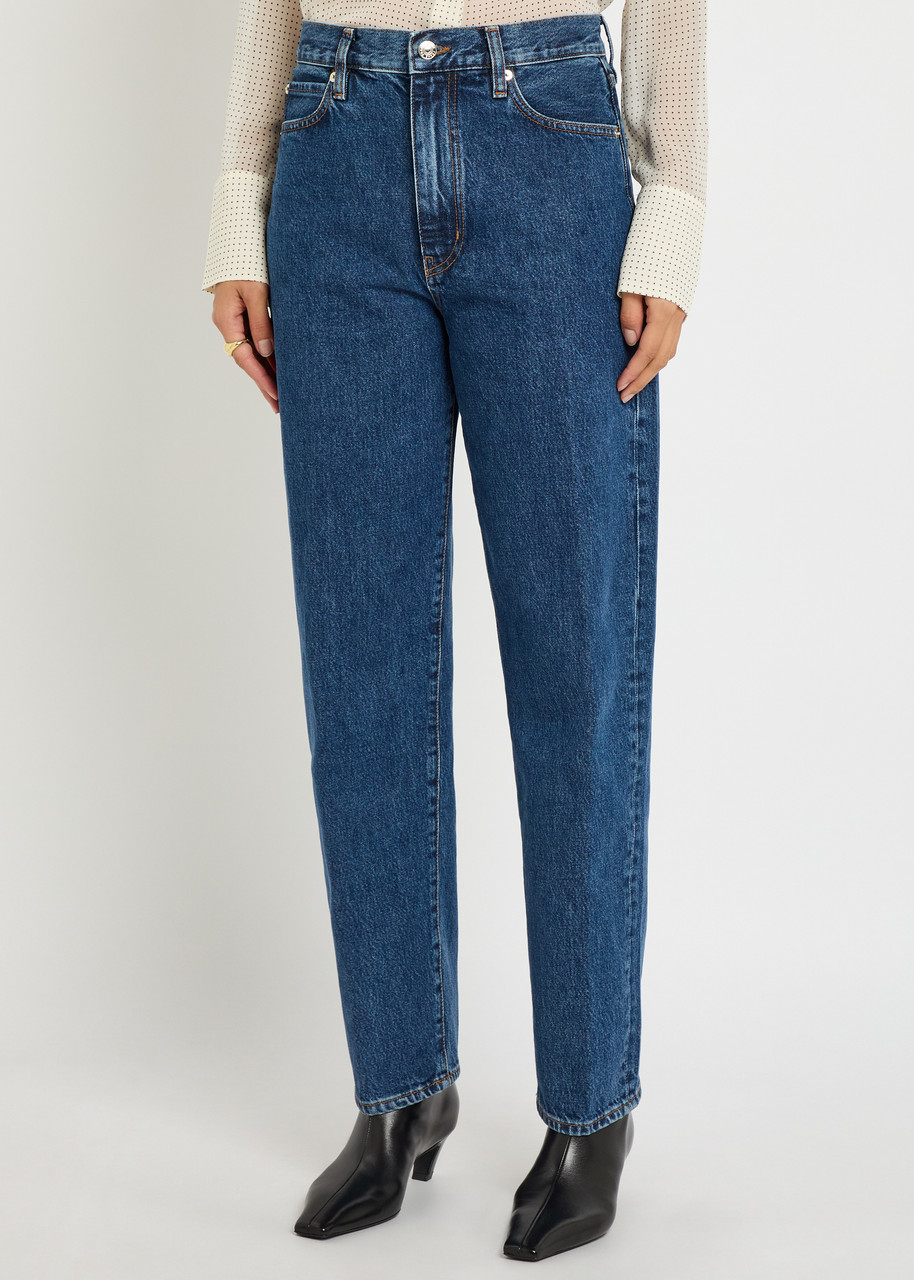 Frame The Neat Tapered-leg Jeans In Blue
