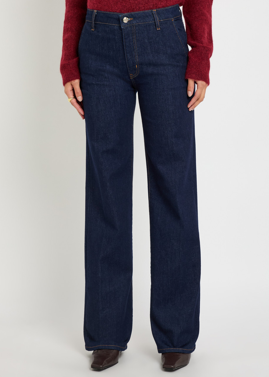Frame The Straight Trouser Straight-leg Jeans In Blue