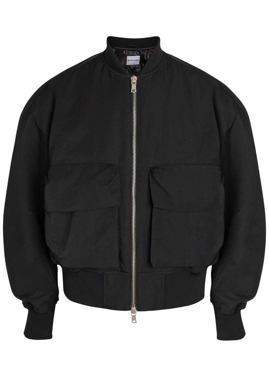 Mki Miyuki Zoku Quilted Nylon Bomber Jacket - Black - M