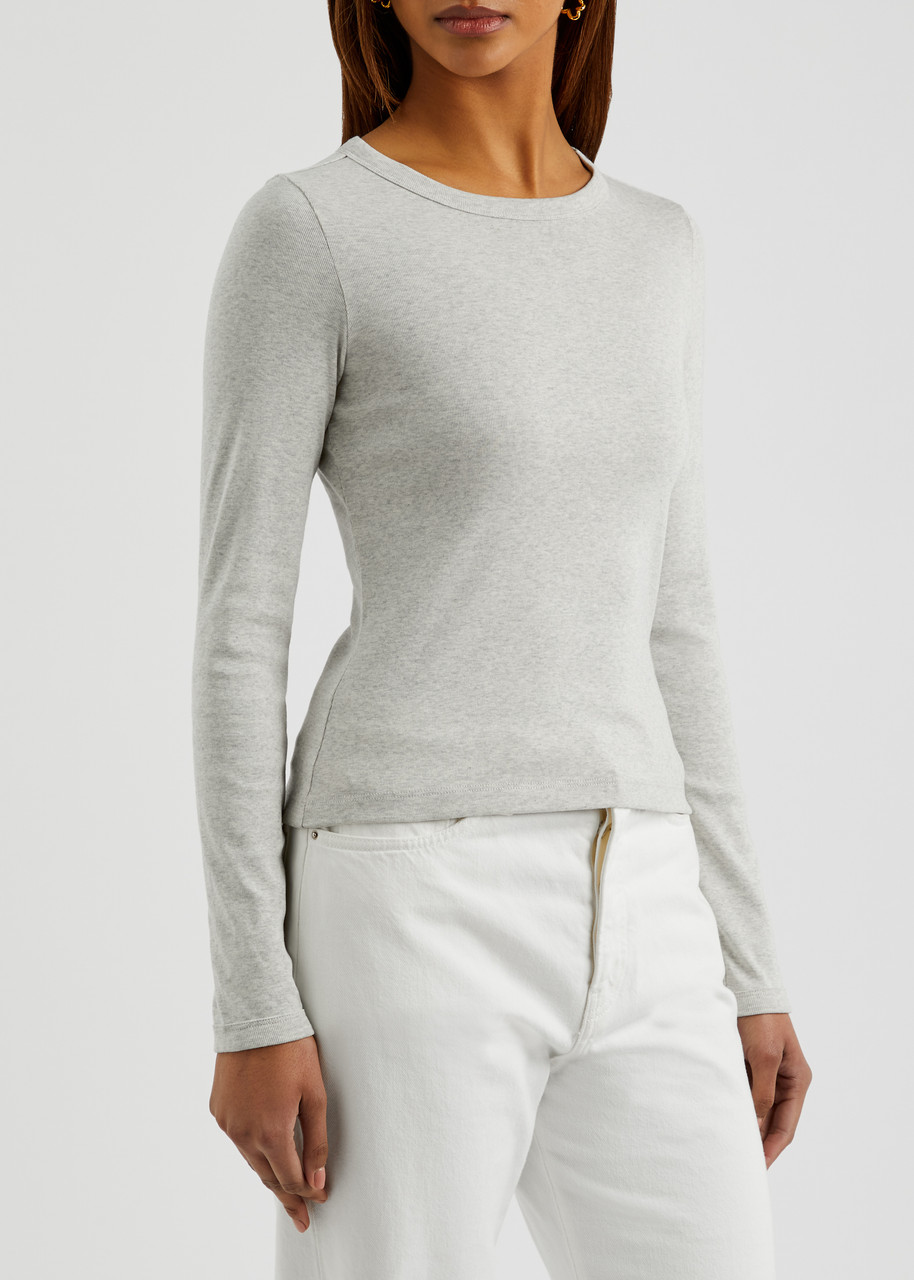 Flore Flore Max Cotton Top In Gray