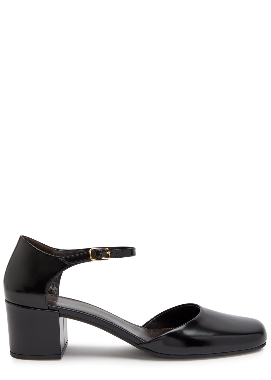 The Row Penelope 50 Patent Leather Pumps In Black