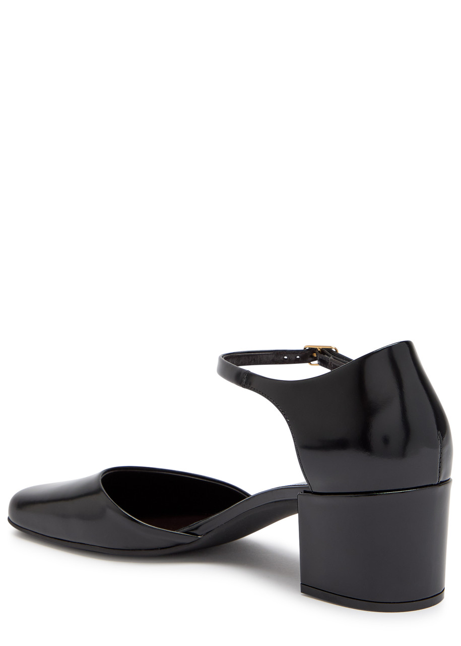 The Row Penelope 50 Patent Leather Pumps In Black