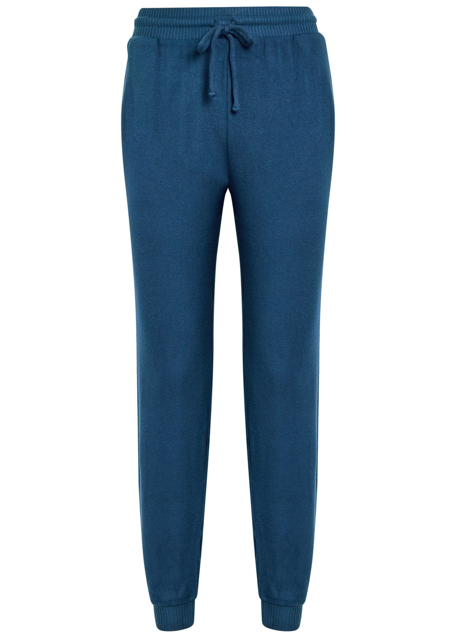 Eberjey Cozy Time Stretch-knit Sweatpants In Blue