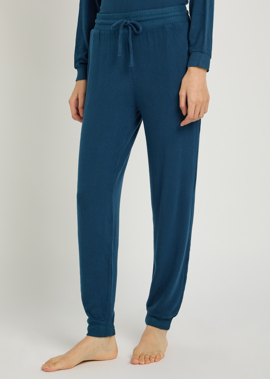 Eberjey Cozy Time Stretch-knit Sweatpants In Blue