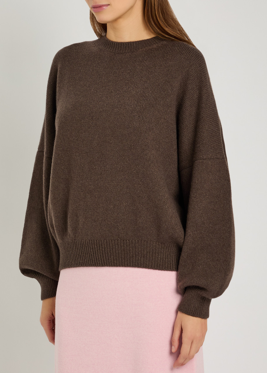 Khaite Margaux Cashmere Jumper In Brown