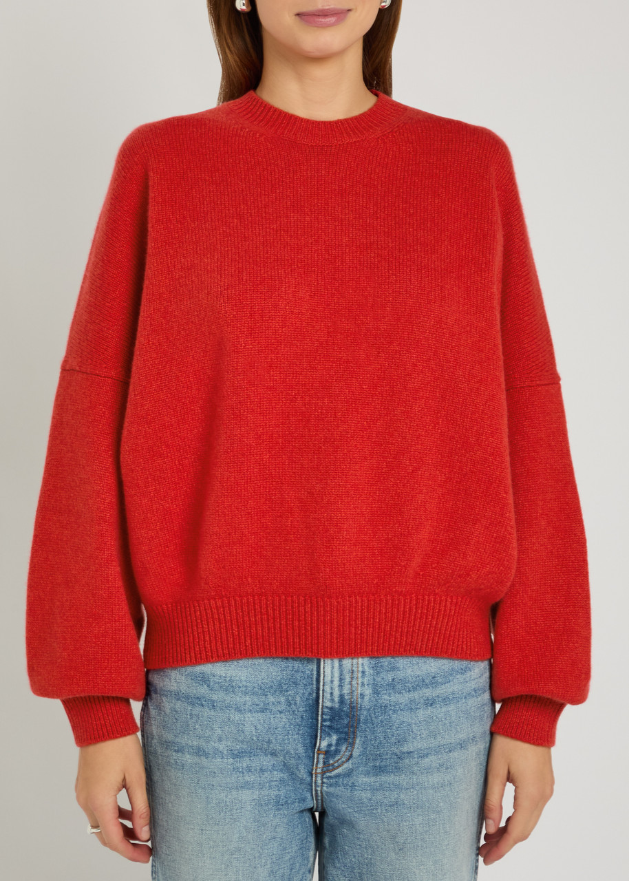 Khaite Margaux Cashmere Jumper In Red