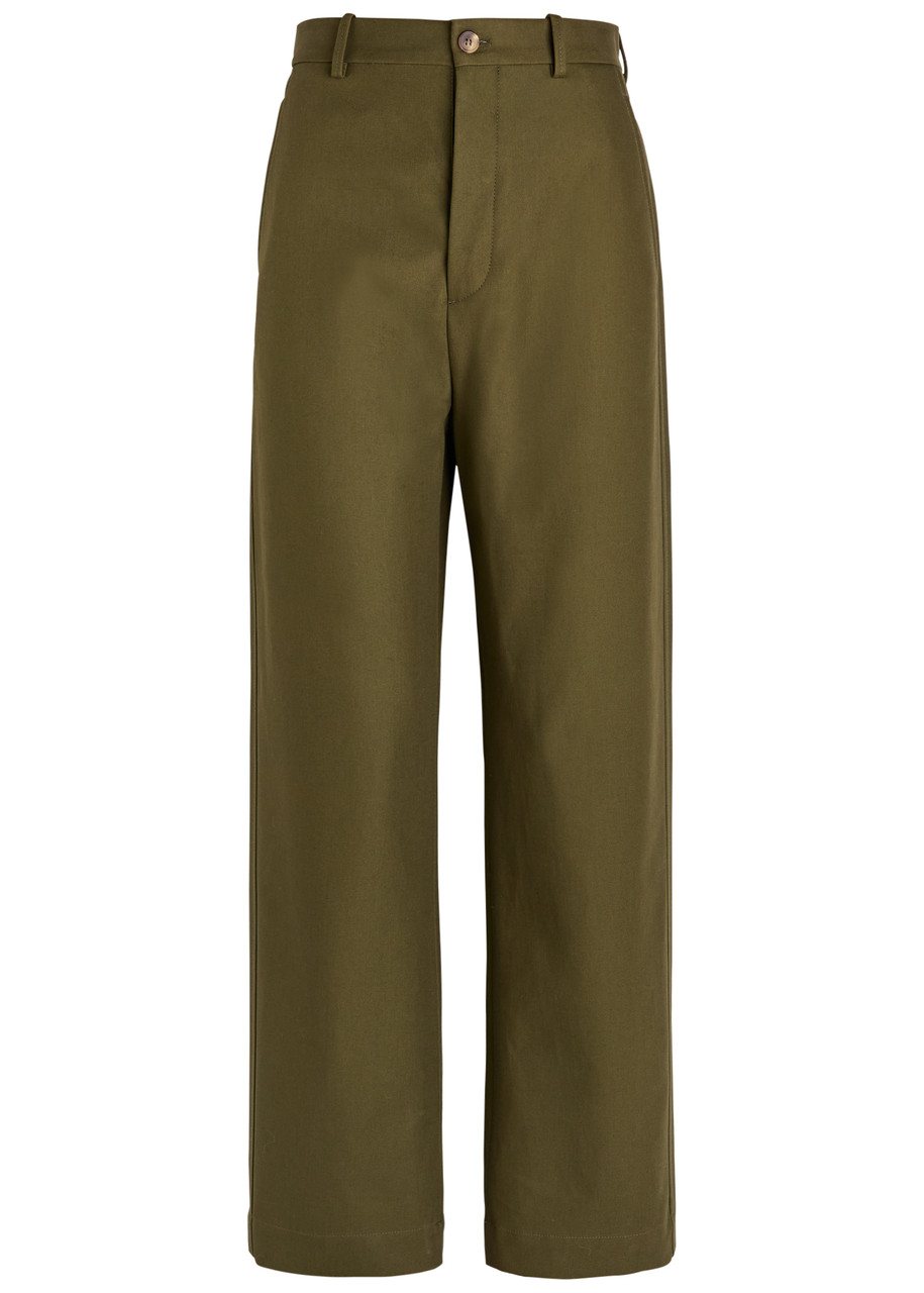 Wardrobe.nyc Drill Straight-leg Trousers In Multi