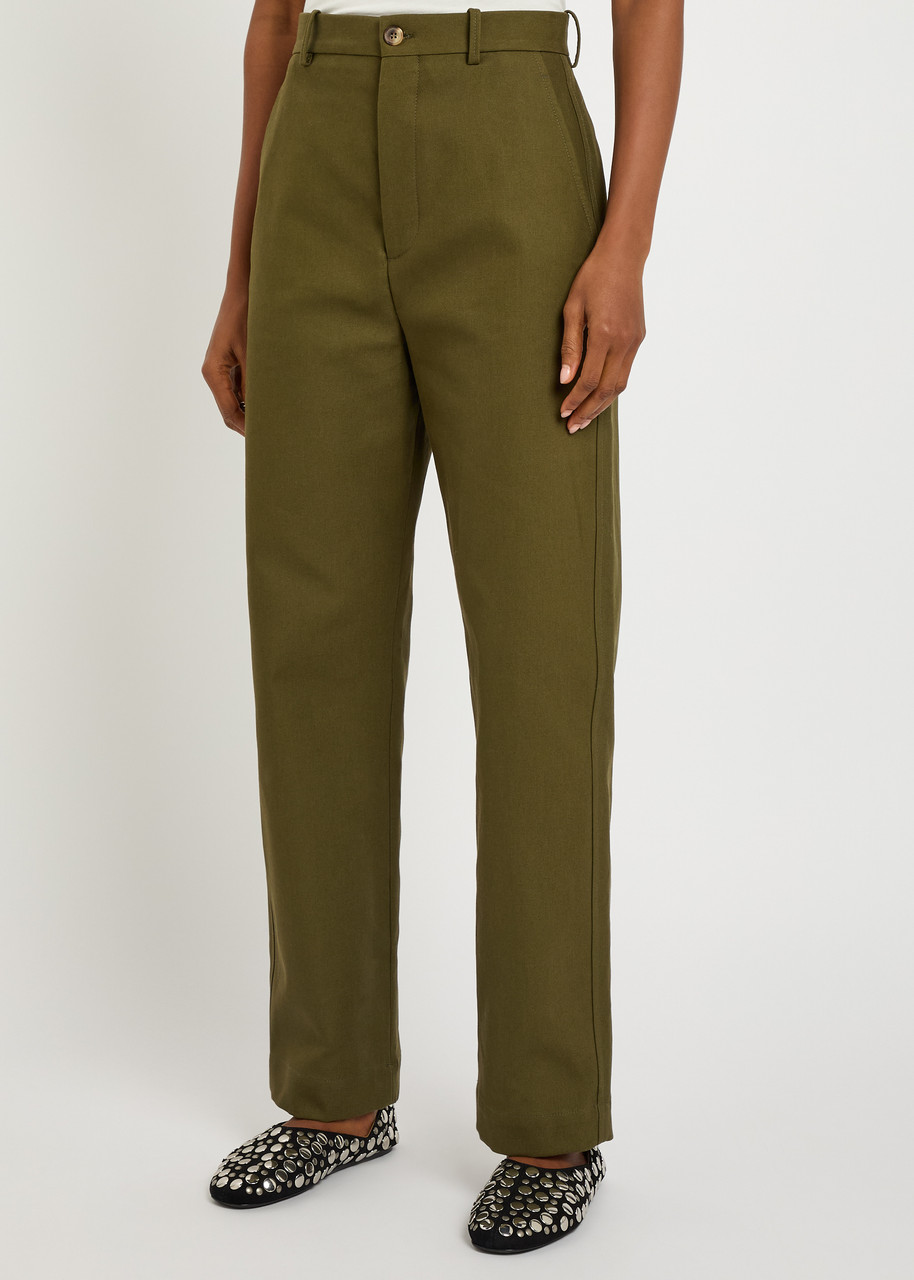 Wardrobe.nyc Drill Straight-leg Trousers In Multi