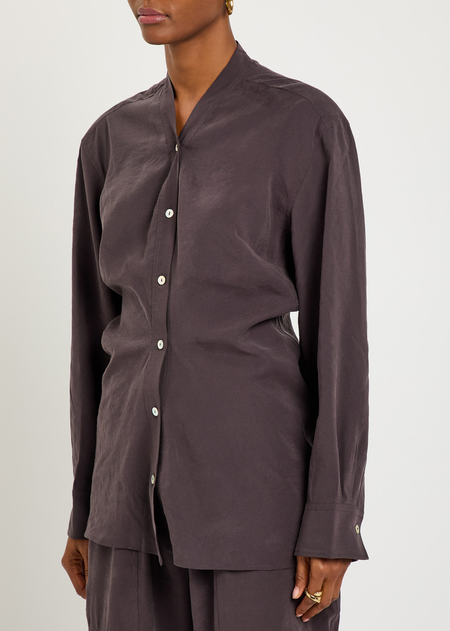 Studio Nicholson Acre Modal-blend Shirt In Purple