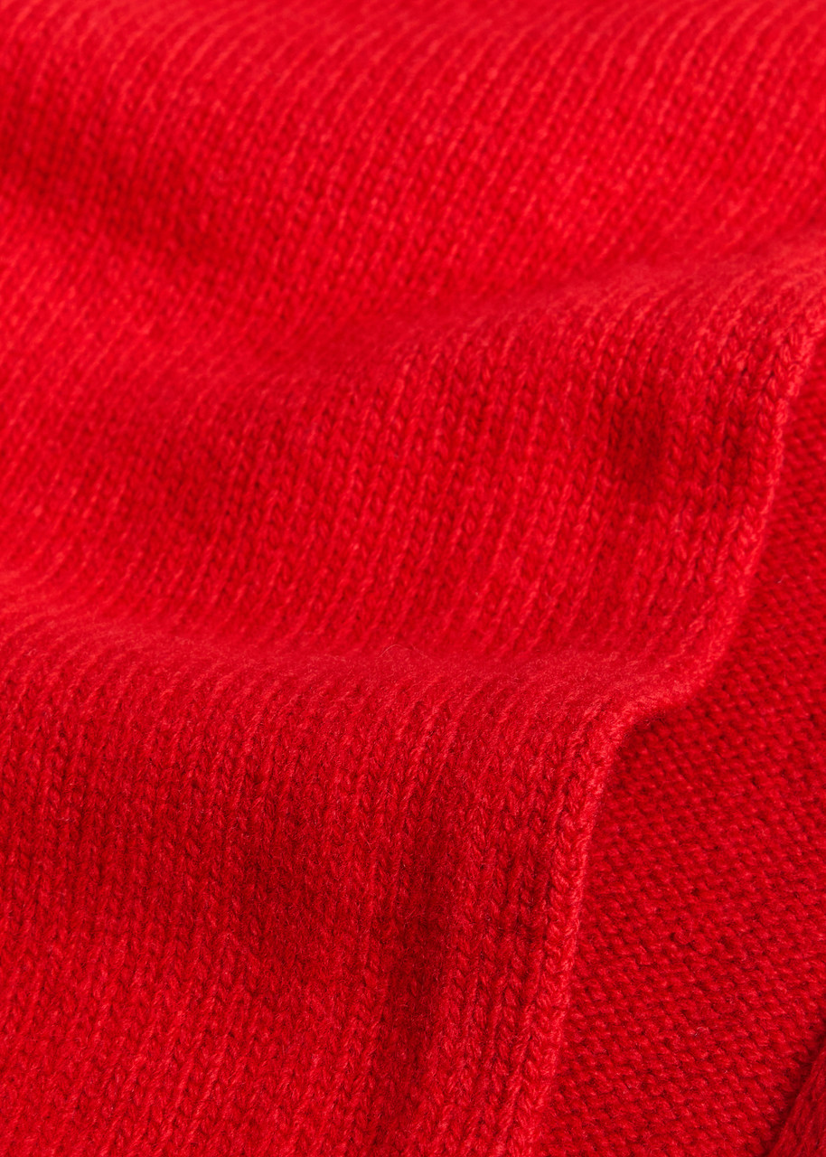  Studio Nicholson Izul Knitted Wool Scarf - Red - One Size 