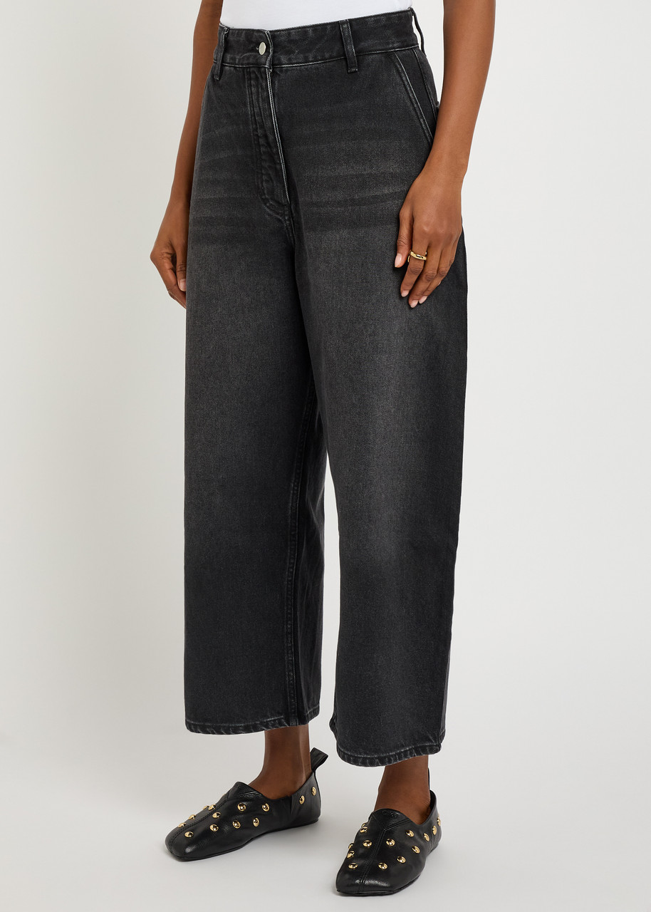Studio Nicholson Chalco Barrel-leg Jeans In Black