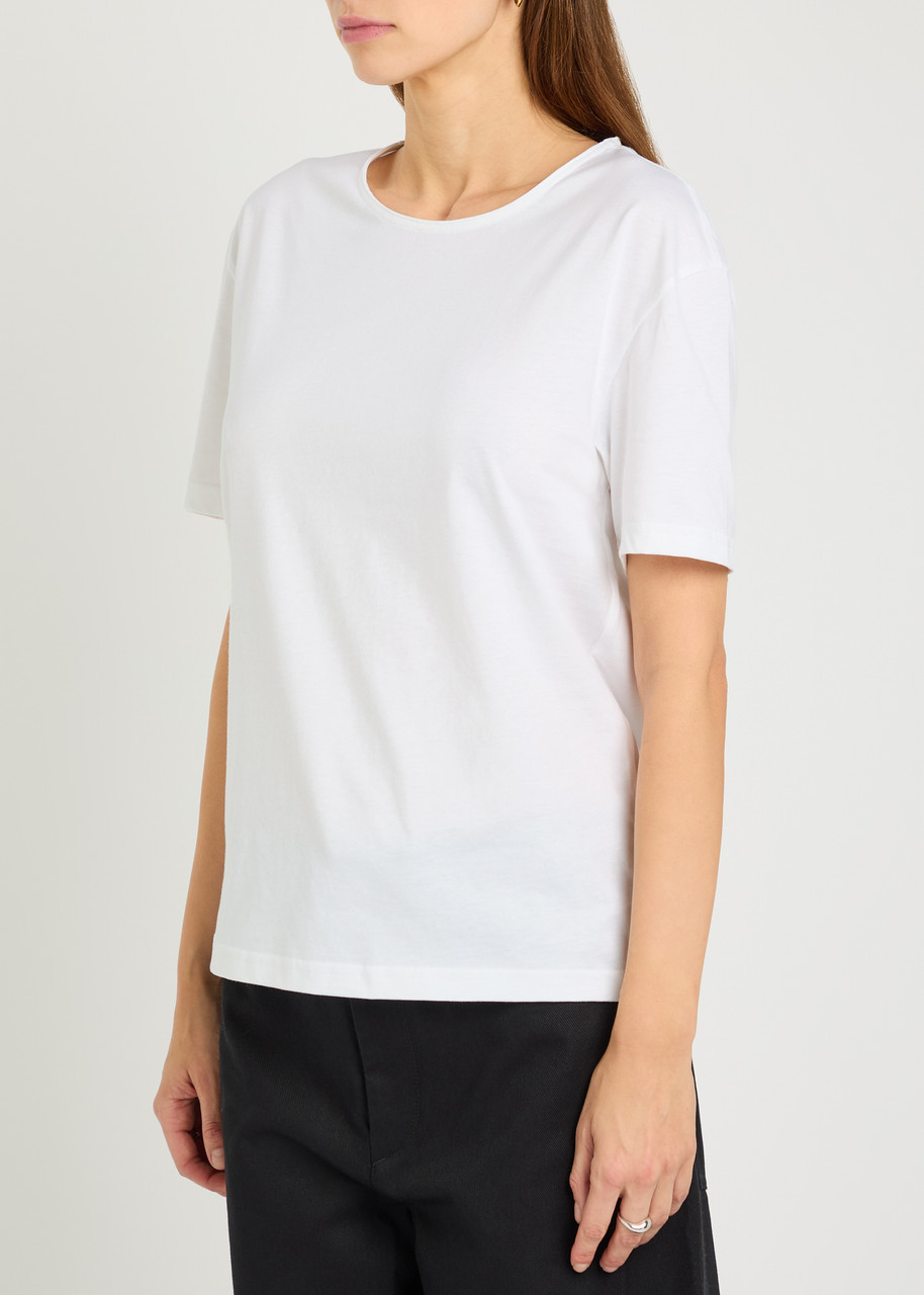 Maria Mcmanus Crew-neck Cotton T-shirt In White