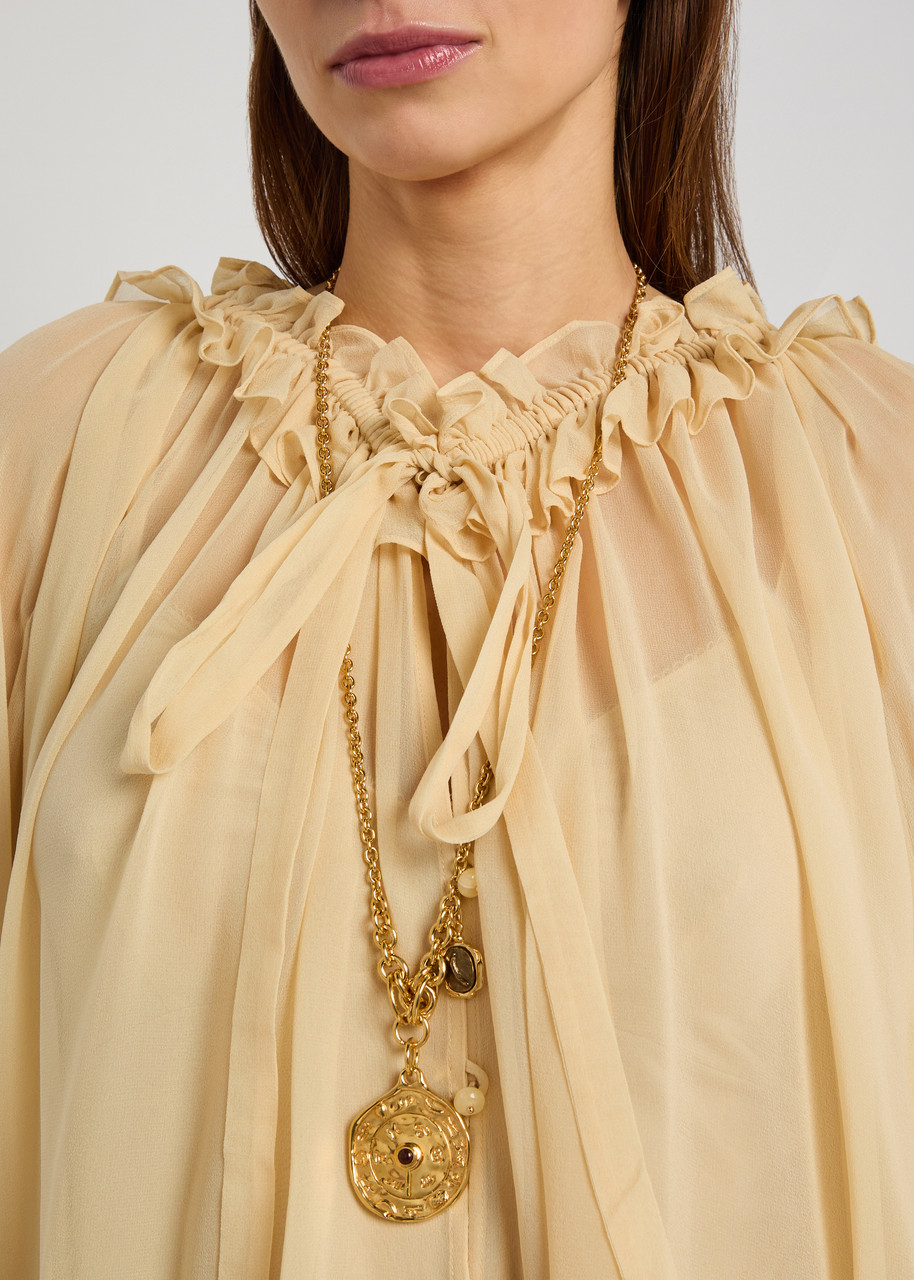 Chloé Chloe The  Medals Necklace In Gold