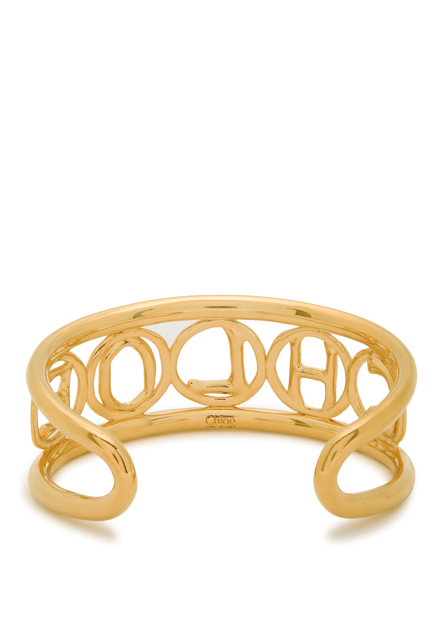  Chloe The Chloé Script Cuff - Gold - One Size 