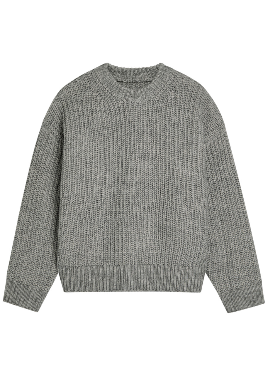 Mki Miyuki Zoku Ribbed Knit Jumper - Grey
