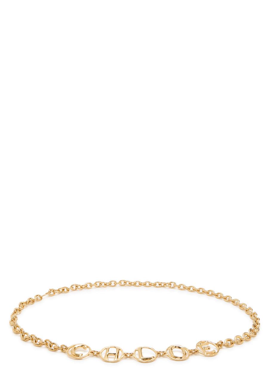 Chloe The Chloé Script Chain Belt - Gold - One Size