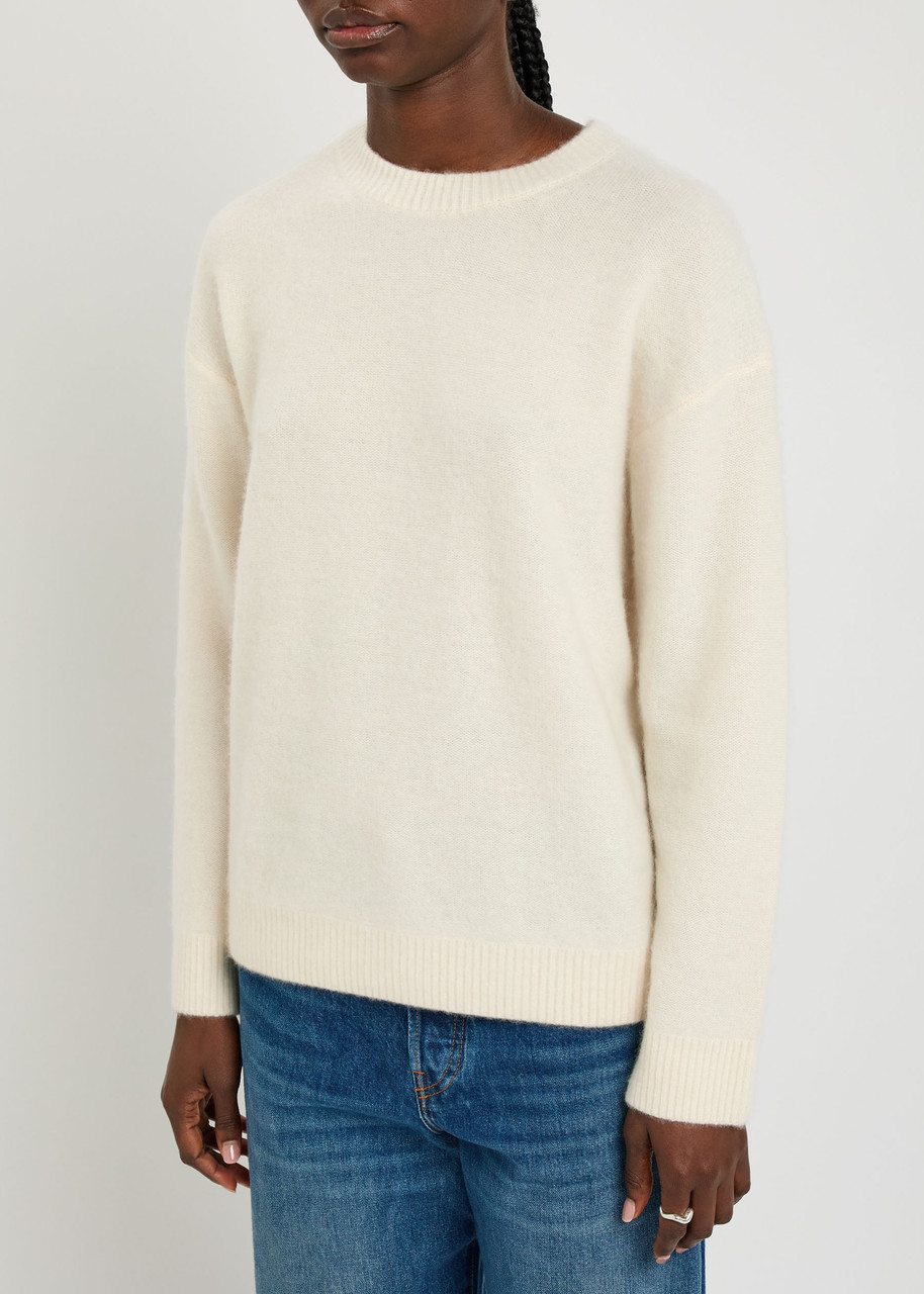 Vince Boiled Cashmere Jumper In White