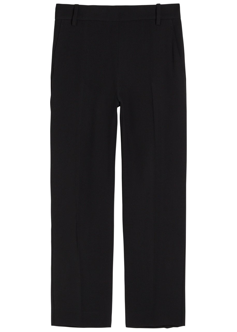 Vince Woven Trousers In Black