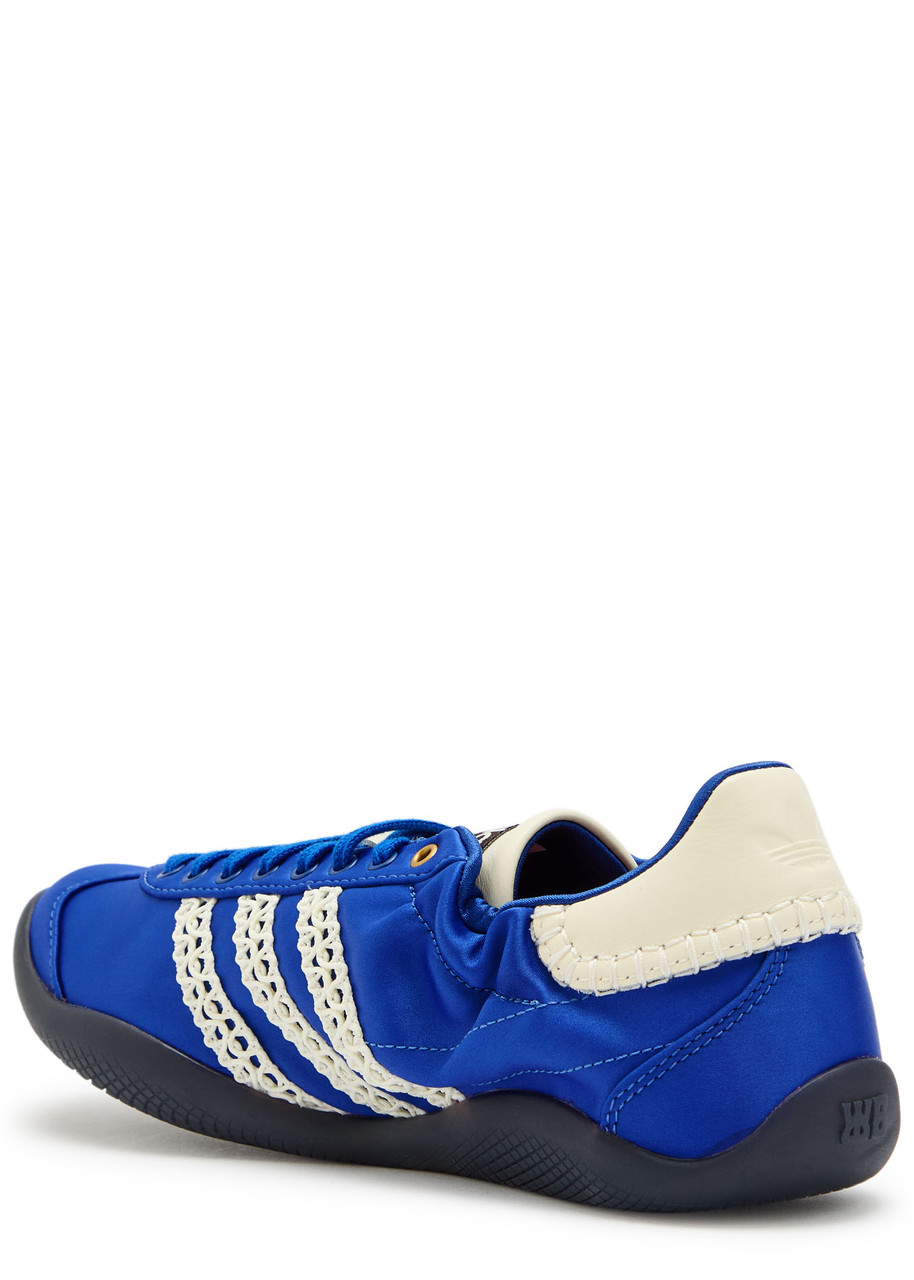 Adidas Originals Adidas X Wales Bonner X Wales Bonner Karintha Satin Sneakers In Blue