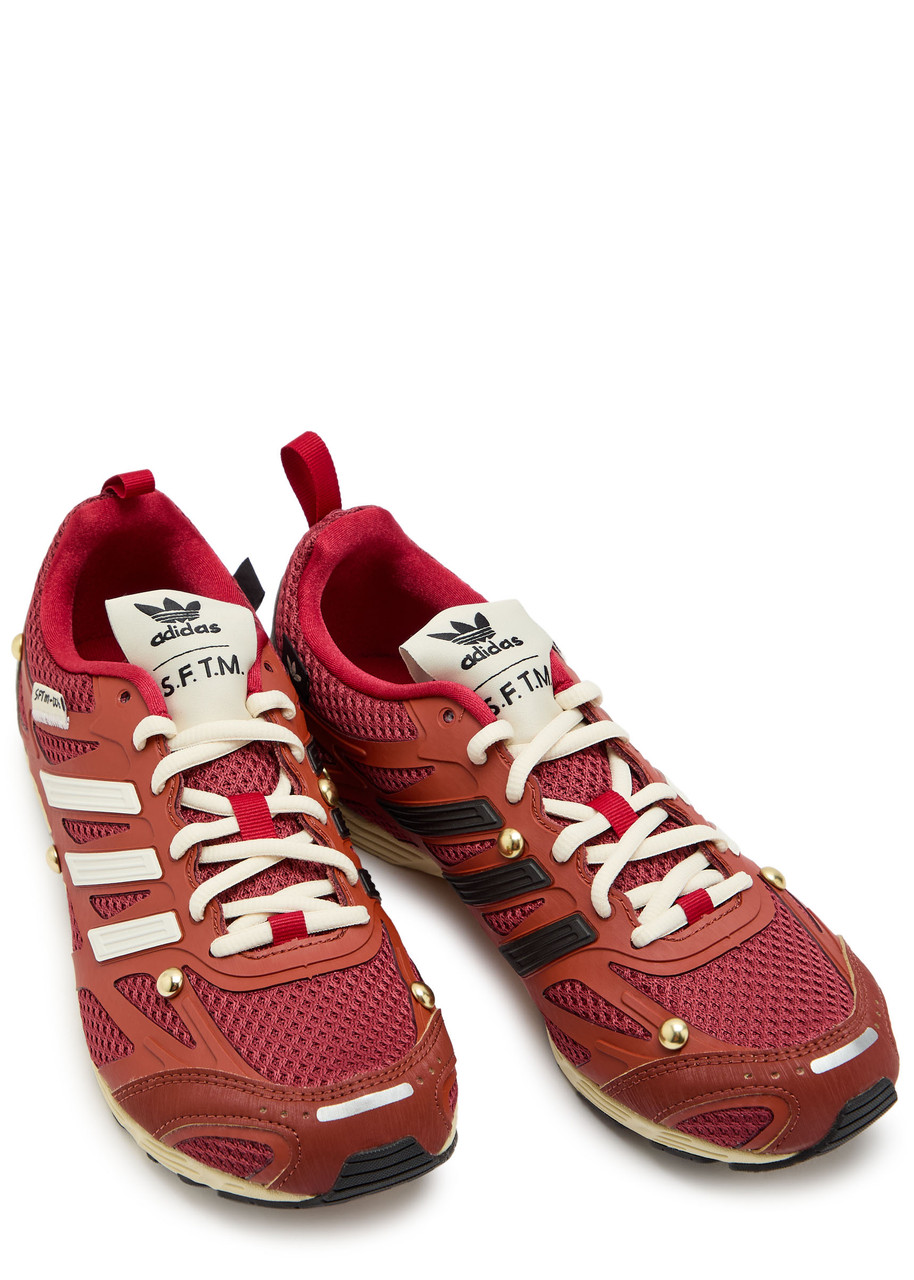  Adidas X Song For The Mute X Sftm Adizero Panelled Mesh Sneakers - Red And White - 3.5 (it36.5 / Uk3.5) 