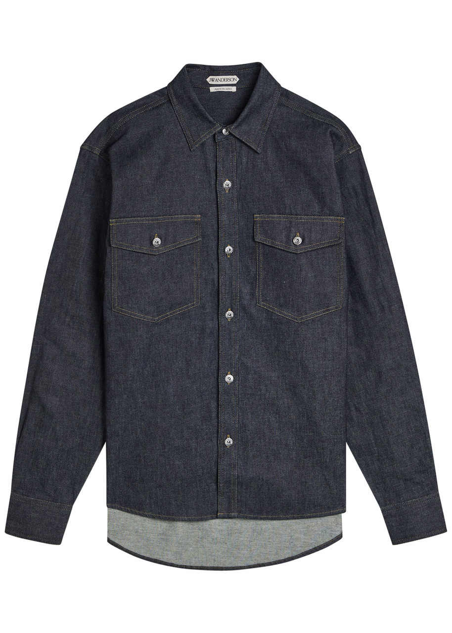 Jw Anderson Denim Shirt In Purple